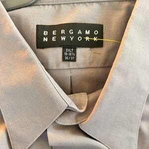 Bergamo New York Men's Classic Gray Dress Shirt